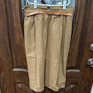 Vintage Fay’s Closet Tan Skirt with Stylish Belt
